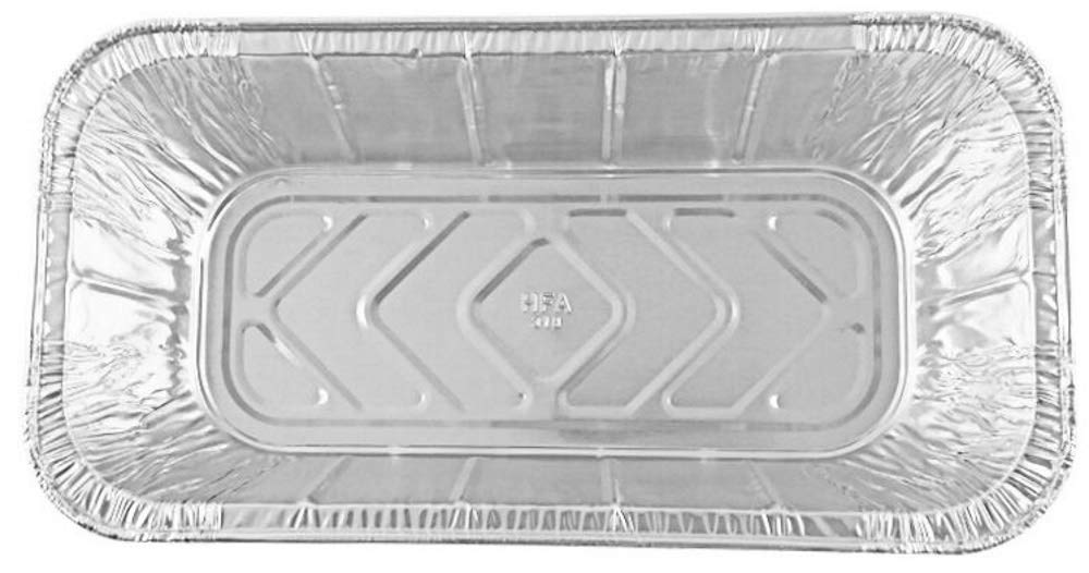 Handi-Foil 1/3 Size Deep Aluminum Steam Pans & 5 lb Loaf Pans (Pack of 200) - Perfect for Catering, Baking, Meal Prep & Food Storage