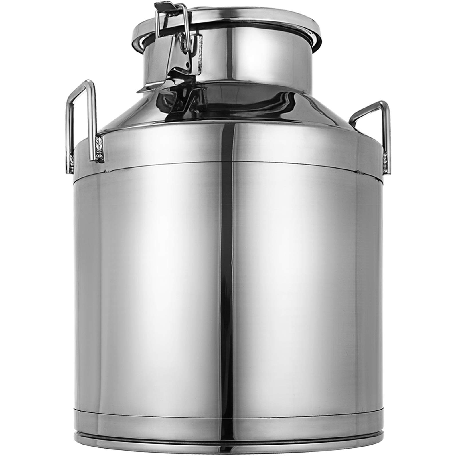 Mophorn 10 Liter (2.6 Gallon) 304 Stainless Steel Milk Can with Sealed Lid - Heavy Duty Food Grade Container for Milk, Wine, Brewing & Storage - Perfect for Dairy Farms, Home Brewing & Commercial Use