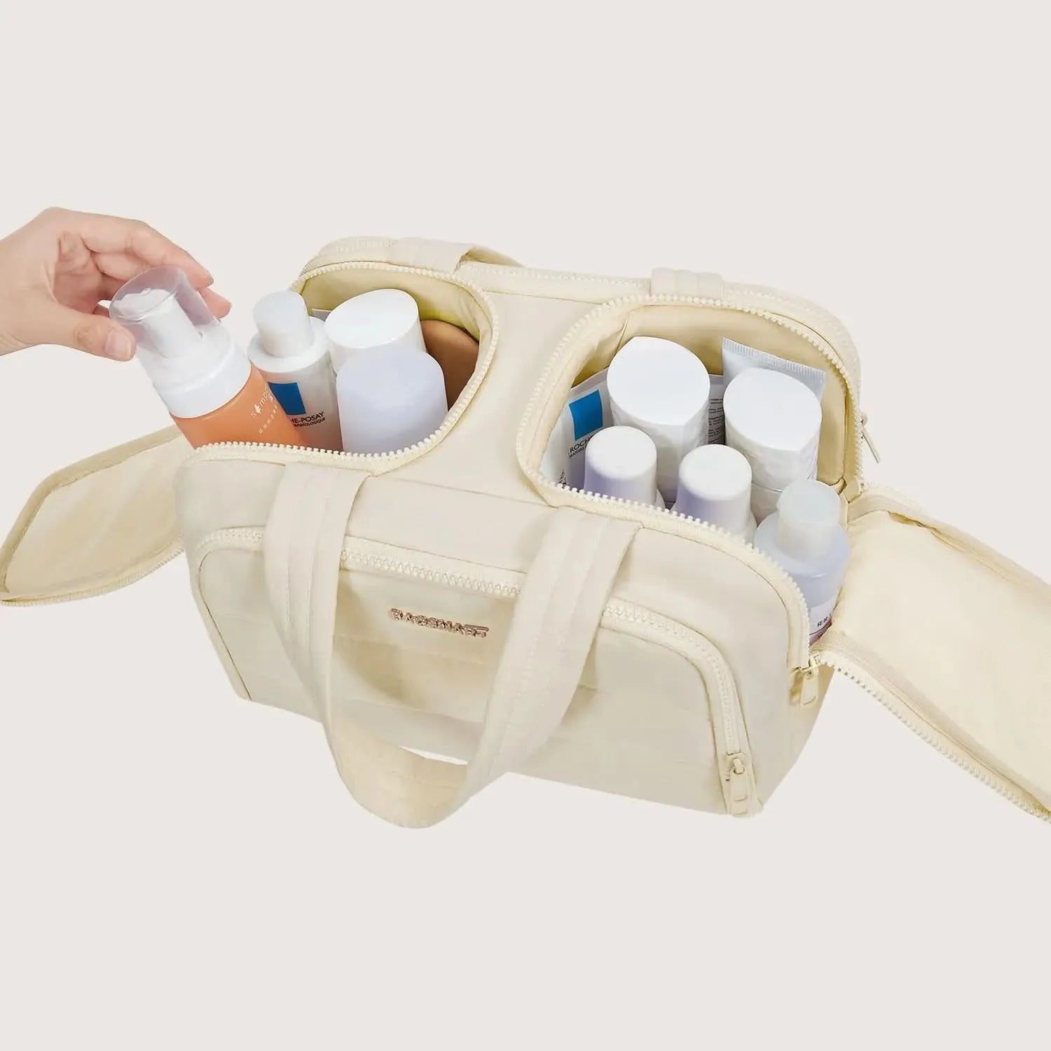 Premium Hanging Toiletry Bag for Travel - Waterproof Cosmetic Organizer with Multiple Pockets - Perfect for Camping, Gym, and Business Trips