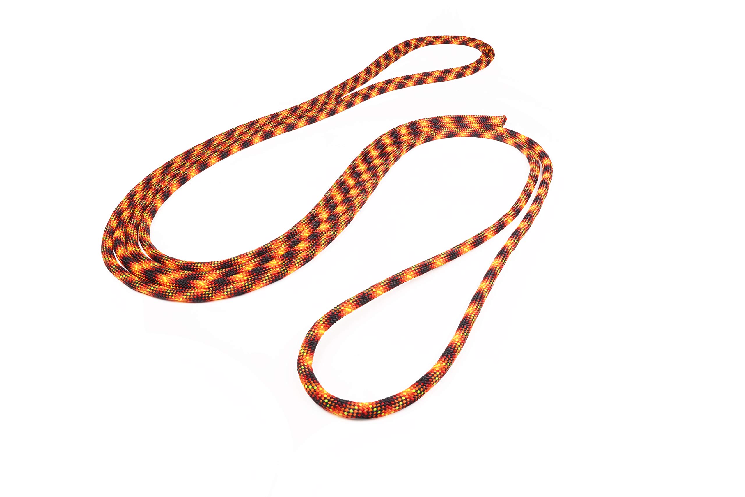 Atwood Rope MFG Double Dutch Jump Rope - 3/8 Inch Thick - 18 Feet Long - Durable Nylon Rope for Kids & Adults - Lava Flow Color - Perfect for Fitness, Workouts, Playground & School Activities