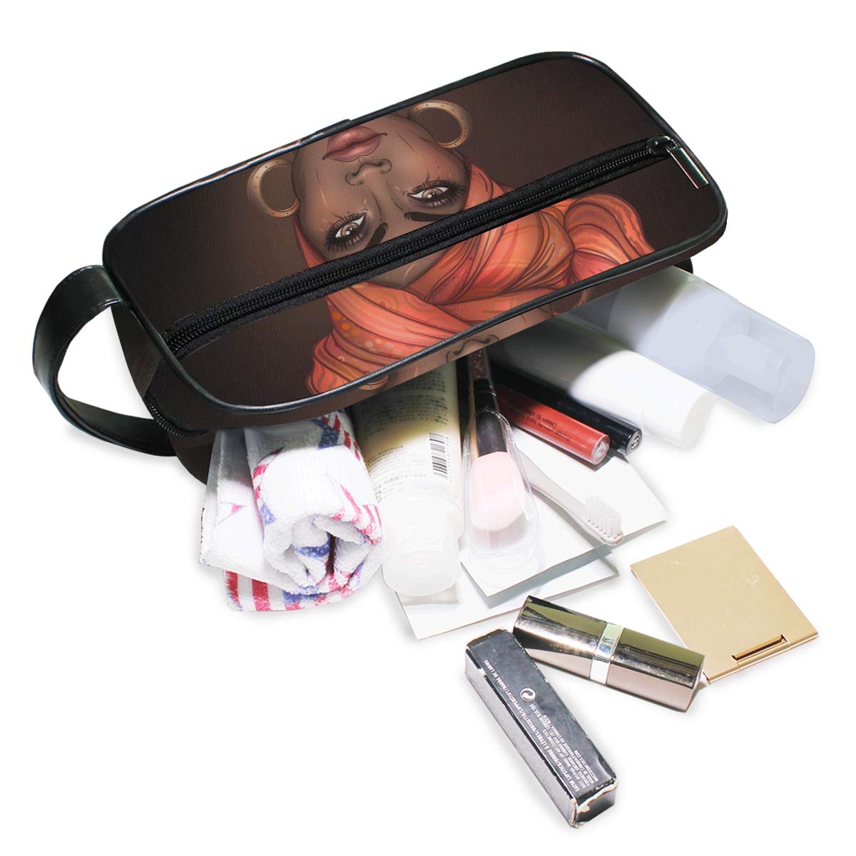 Waterproof Travel Toiletries Bag - Portable Cosmetic Organizer for Women | Makeup Pouch with Multiple Compartments | Perfect for Vacation, Gym, Business Trips & Daily Use
