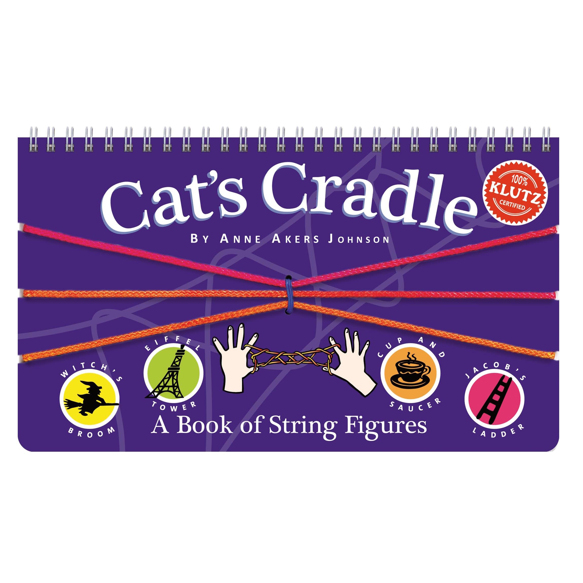Cat's Cradle String Game Book - Step-by-Step Instructional Guide with Colorful Tie-Dyed Loops | Fun DIY Activity for Kids, Family Bonding & Party Games