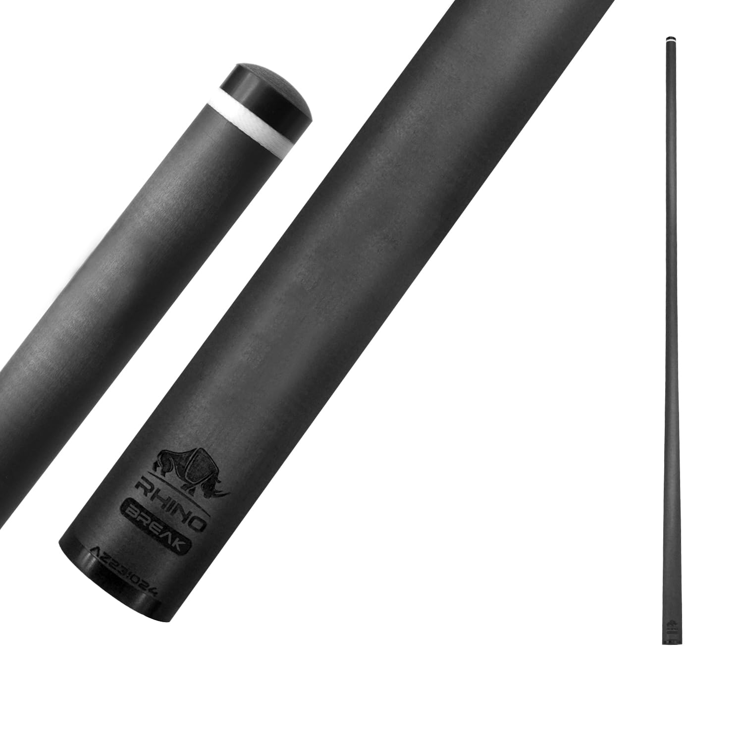 RHINO 30-Inch Carbon Fiber Break Shaft with Komet Break Tip - 13mm Pro Taper Pool Cue for Powerful & Precise Breaks | Ultra Smooth Finish | Perfect for Professional Pool Players & Billiards Tournaments