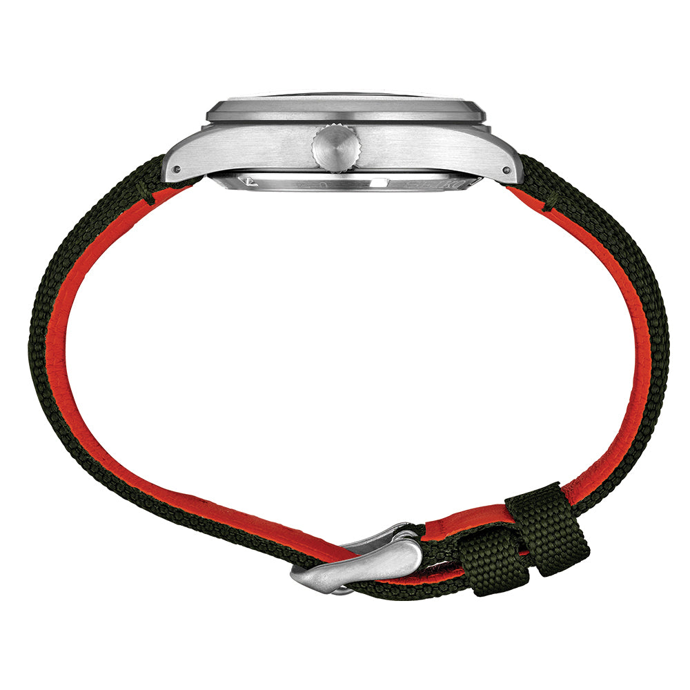 SRPH29 5 Sports Watch 39.4mm Green Dial Fabric Strap - Perfect for Running, Hiking & Outdoor Activities
