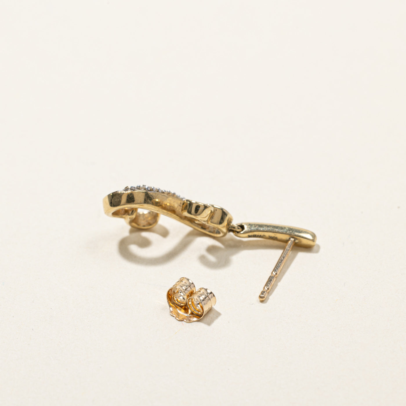 0.04ctw Pave Diamond Double Heart Earrings for Women - Romantic Gift for Valentine's Day, Anniversary & Special Occasions