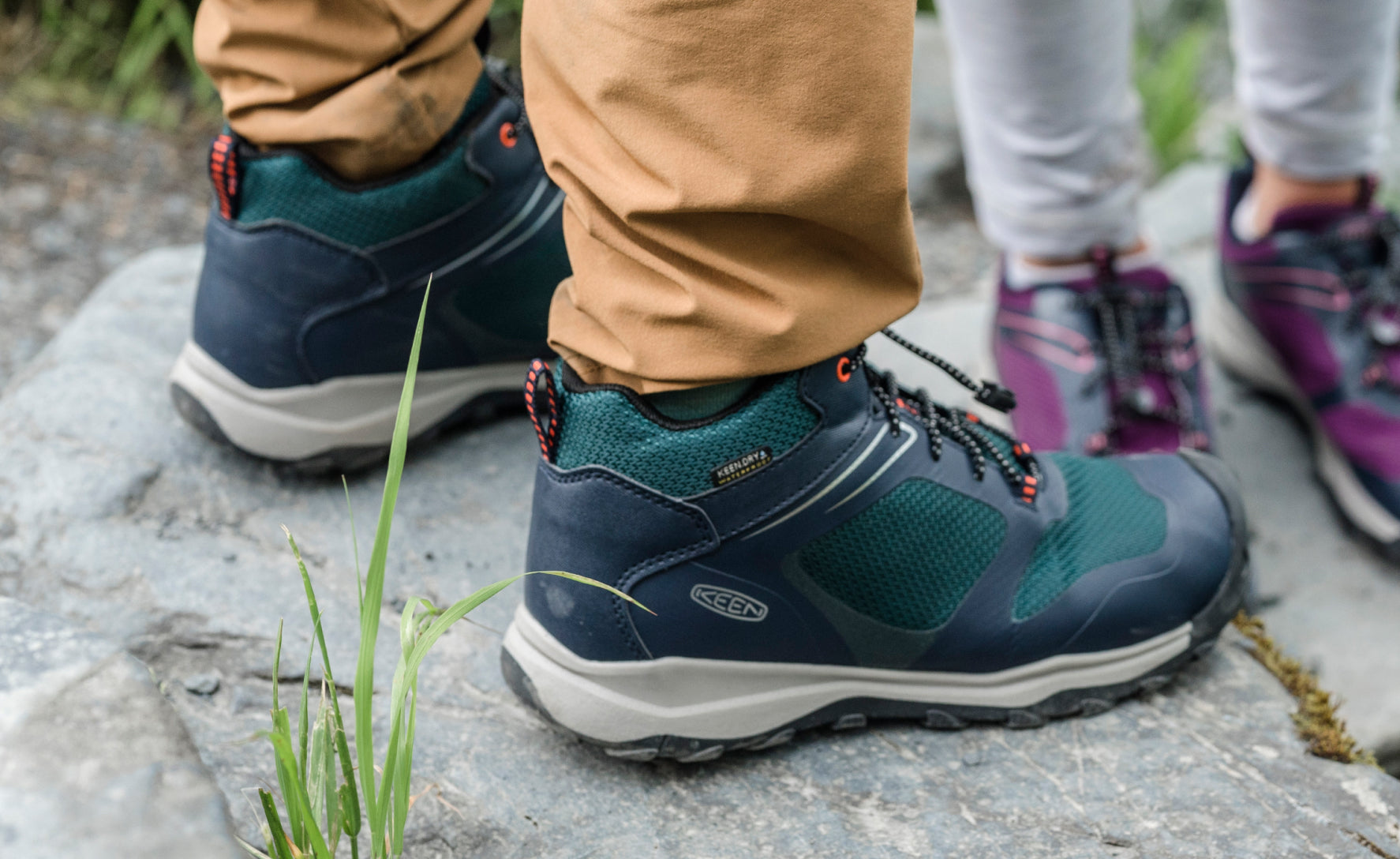 Waterproof Kids' Hiking Boots - Fjord Blue & Fuchsia Purple | Outdoor Adventure, Rainy Day & Winter Snow Boots for Boys & Girls