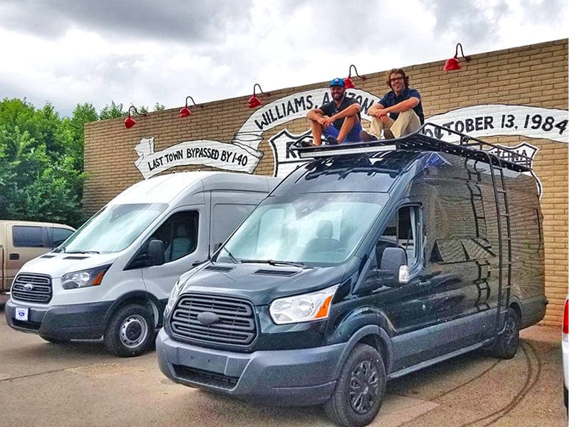 Aluminess Heavy-Duty Roof Rack for Ford Transit 148EXT - Black Powder-Coated Steel Cargo Carrier for Van Accessories | Perfect for Camping, Road Trips & Outdoor Adventures