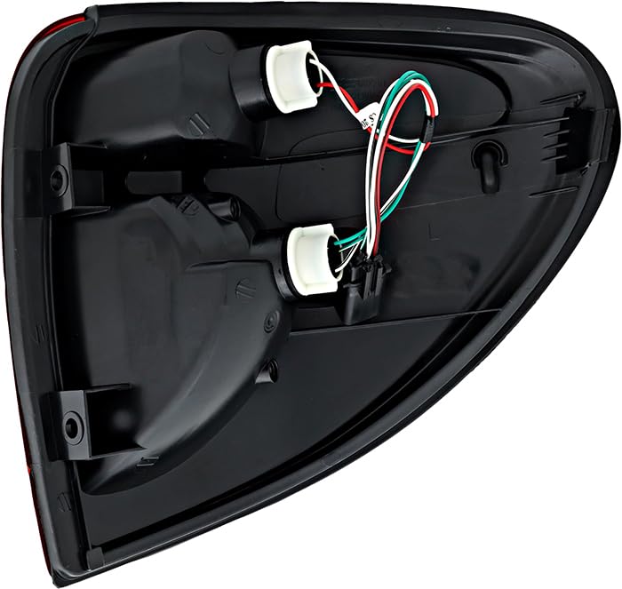 2004-2007 Chrysler Town & Country Dodge Grand Caravan Tail Lights Pair - Left & Right Side Replacement Lamps for Improved Night Visibility & Safety Driving