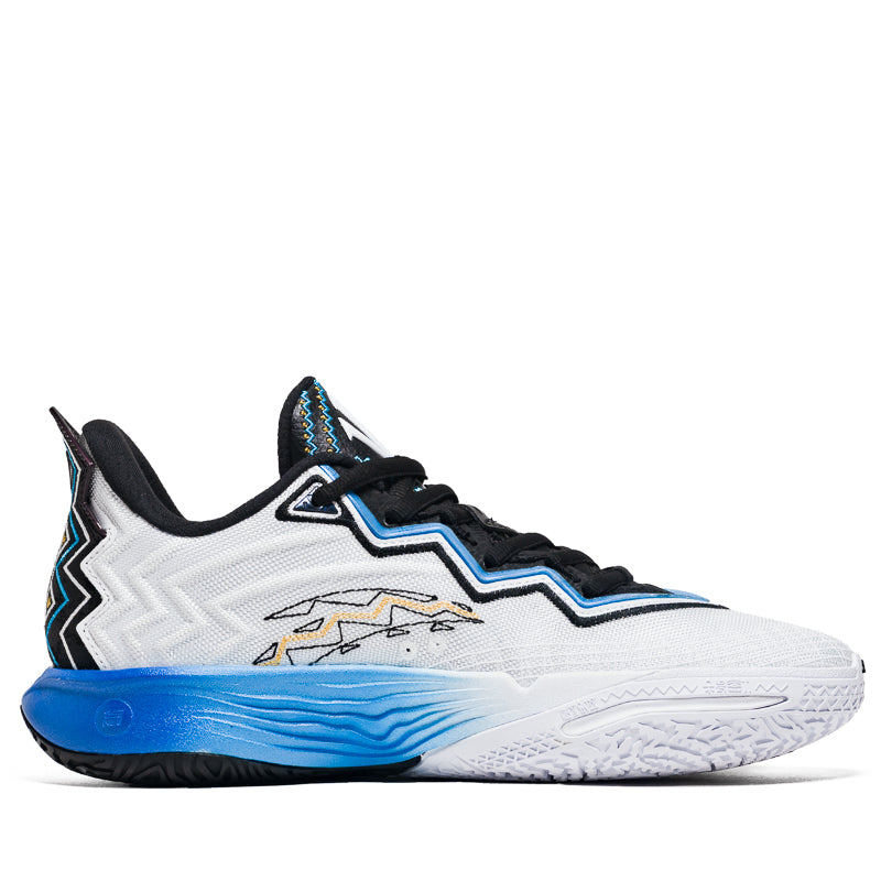 Anta Kai 2 'Dallas' Basketball Shoes - White/Black - High-Performance Court Sneakers for Men | Perfect for Indoor & Outdoor Games, Training, and Streetwear Fashion