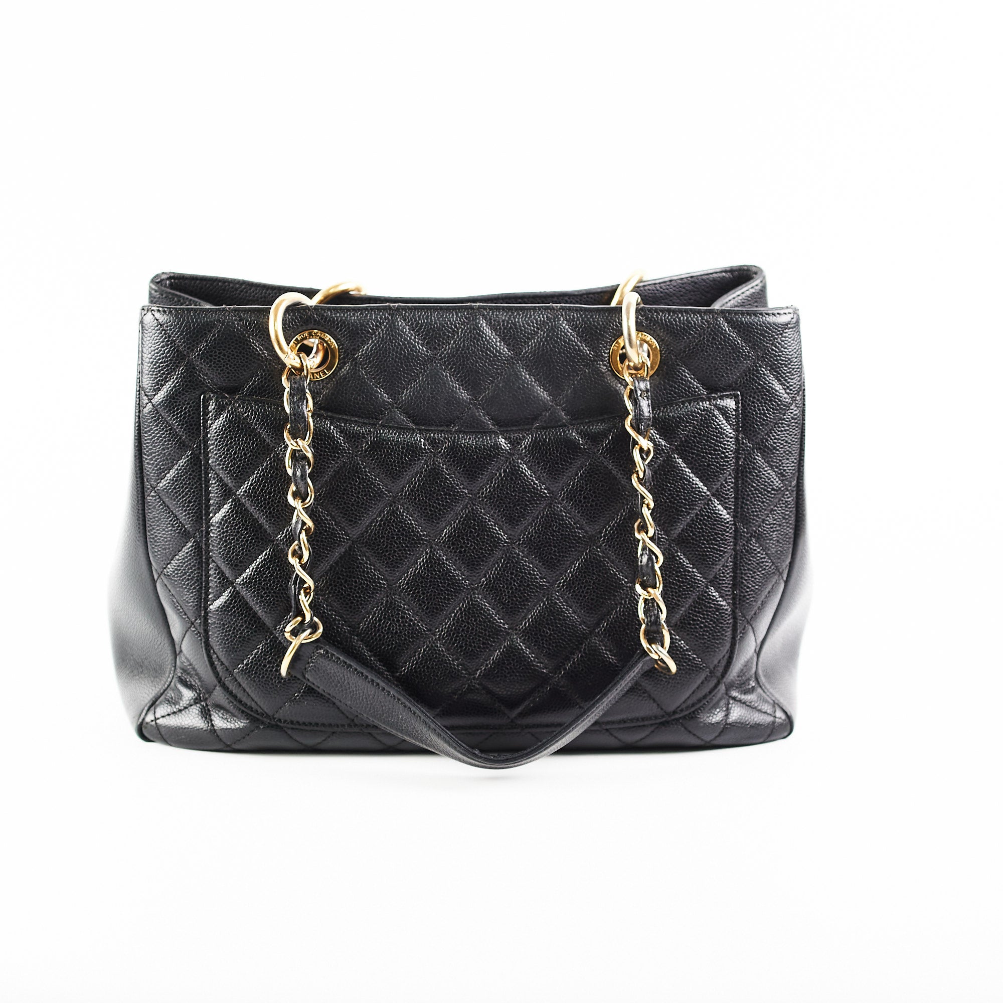 Chanel Black Caviar Leather Grand Shopping Tote GST - Luxury Designer Handbag for Women, Perfect for Work, Travel & Everyday Use