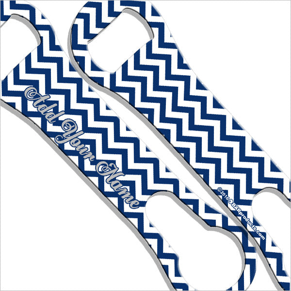 Personalized V Rod® Bottle Opener with Chevron Design - Custom Name Engraved - Perfect for BBQ, Tailgating & Man Cave Decor