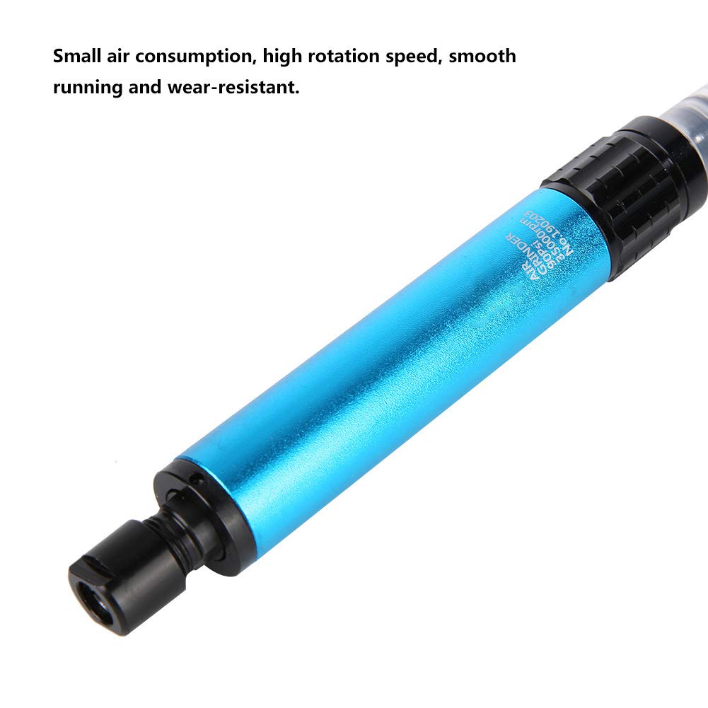 35000RPM High Speed Pneumatic Grinder Tool - Air Die Grinder for Polishing, Engraving, Cutting & Mold Polishing - Ideal for Glass, Resin Crafts & DIY Projects - Perfect for Jewelry Making, Automotive Detailing & Metalworking