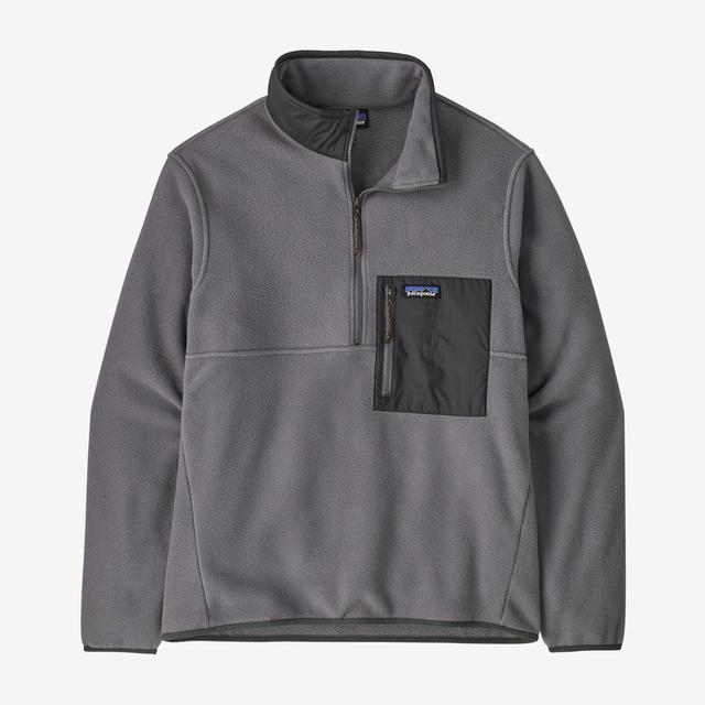 Men's Microdini 1/2 Zip Pullover Fleece Jacket - Lightweight Thermal Quarter Zip Sweatshirt for Hiking, Running & Outdoor Activities