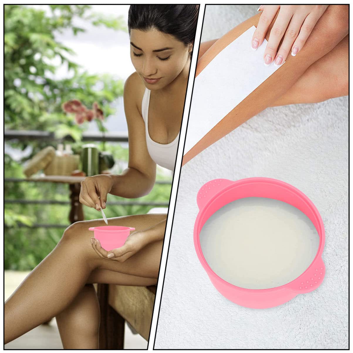 Mikinona 4-Piece Portable Wax Warmer Kit with Wax Bead Melter Bowl - Replacement Inner Pot & Waxing Accessories for Smooth Hair Removal at Home, Salon or Travel - Perfect for Eyebrows, Legs & Bikini Line - Ideal for DIY Beauty, Spa Treatments & On-the-Go Grooming - Great for Home Use, Professional Salons, Travel & Personal Care