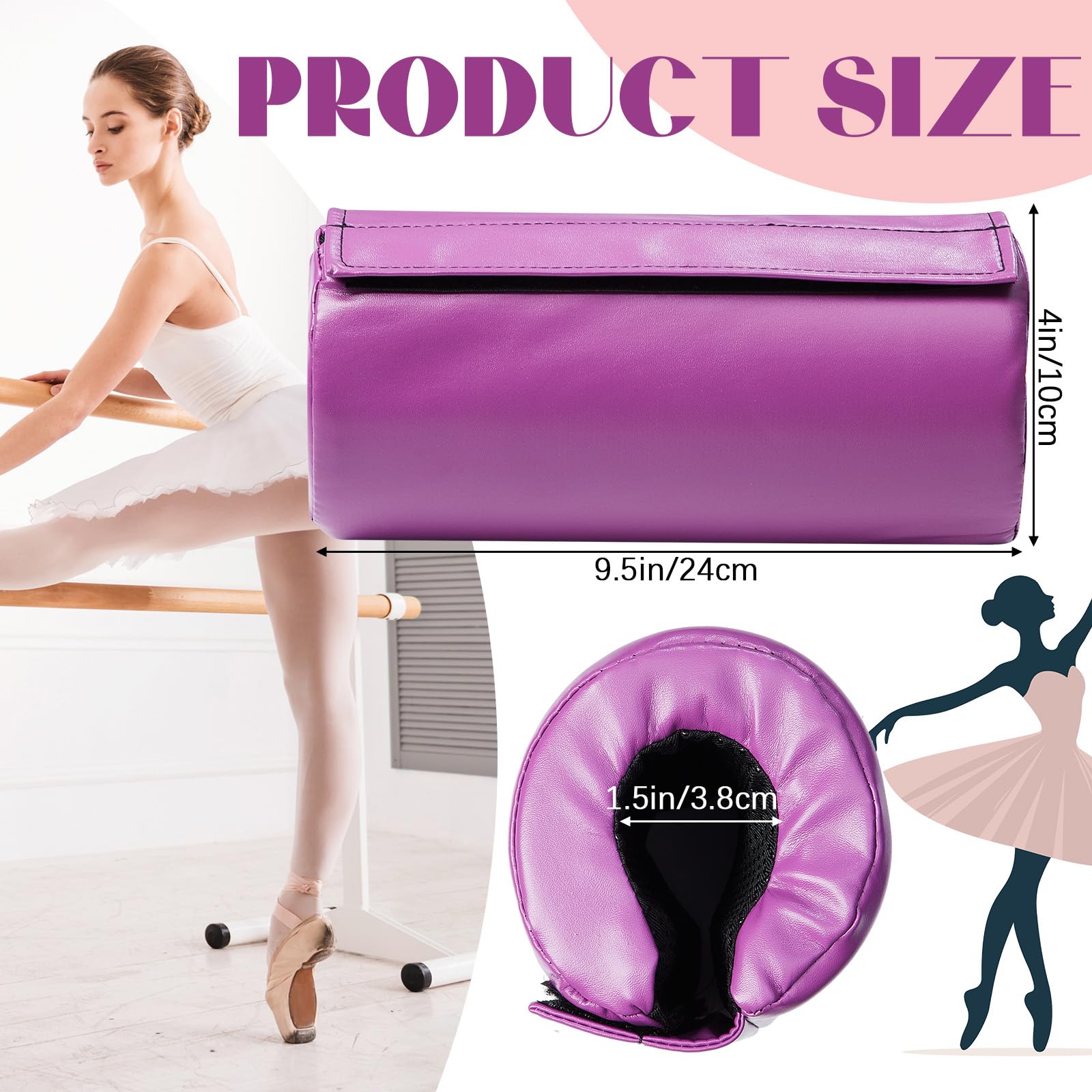 Gymnastics Bar Pad Protective Sleeve for Uneven Bars, Parallel Bars, Horizontal Bars - Soft Ballet Bar Cover Accessories & Gifts for Gymnasts - Perfect for Home Training, Gym Practice & Dance Studio Use