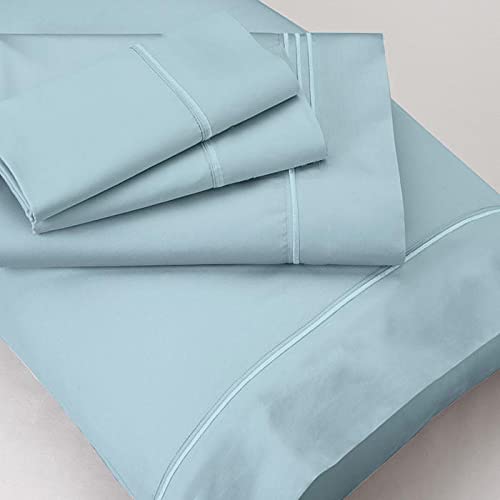 Queen Size Sheet Set - 4 Piece 1800 Thread Count Luxury Bed Sheets - Ultra Soft Brushed Microfiber, Deep Pocket, Wrinkle Free & Breathable - Light Blue - Perfect for Master Bedroom, Guest Room or Dorm