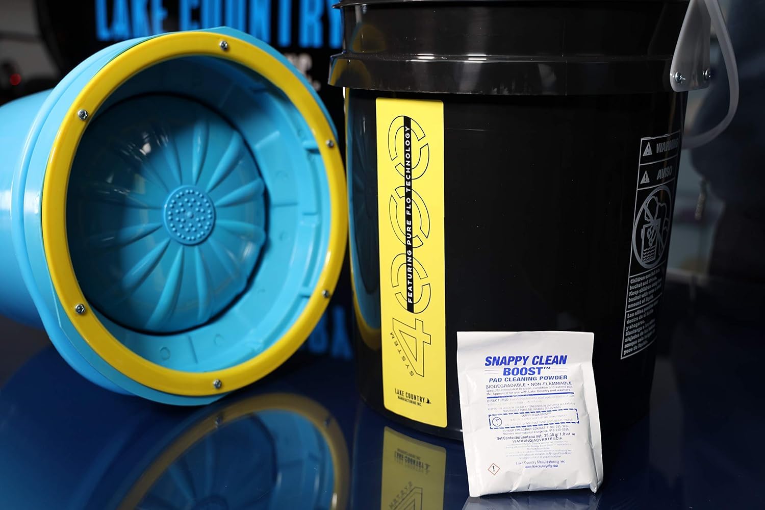 Lake Country Snappy Clean Boost Pad Cleaning Powder (12 Pack) - Specially Formulated Polishing Pad Cleaner to Condition & Extend Pad Life | Perfect for Car Detailing, Auto Body Shops & DIY Enthusiasts