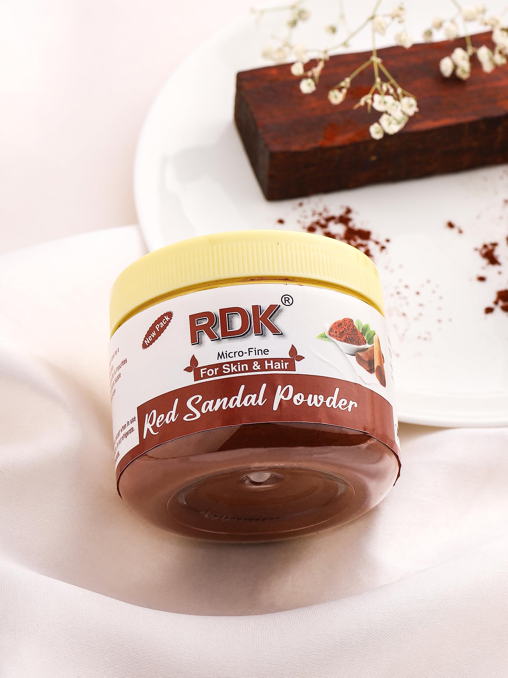 Pure & Natural Red Sandalwood Powder for Skin Brightening - Removes Sun Tan, Reduces Blemishes & Acne Treatment - Promotes Glowing, Pinkish & Soft Skin - 25g (Ideal for DIY Face Masks, Spa Treatments & Ayurvedic Skincare)