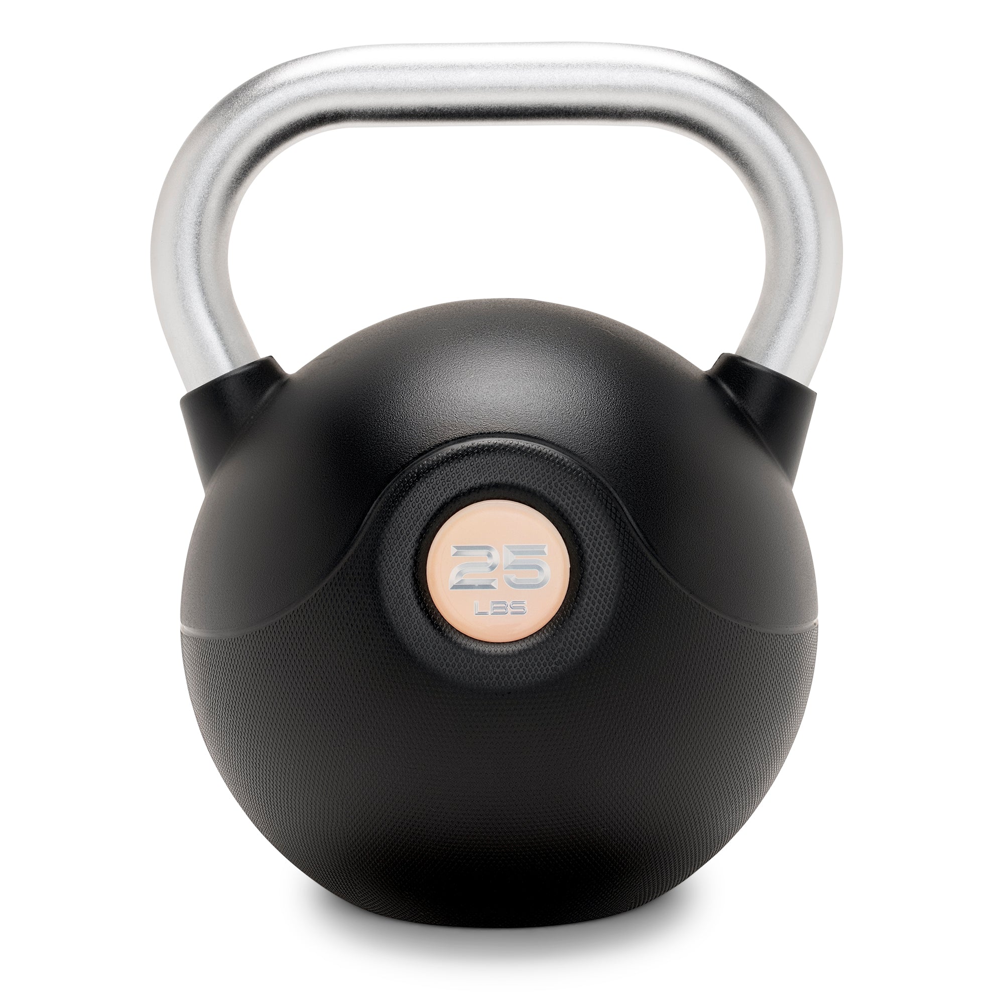 Marcy 25 lb. PU Kettlebell with Chrome Handle - Orange (MCKB 025 ORANGE) | Premium Home Gym Equipment for Strength Training & CrossFit Workouts