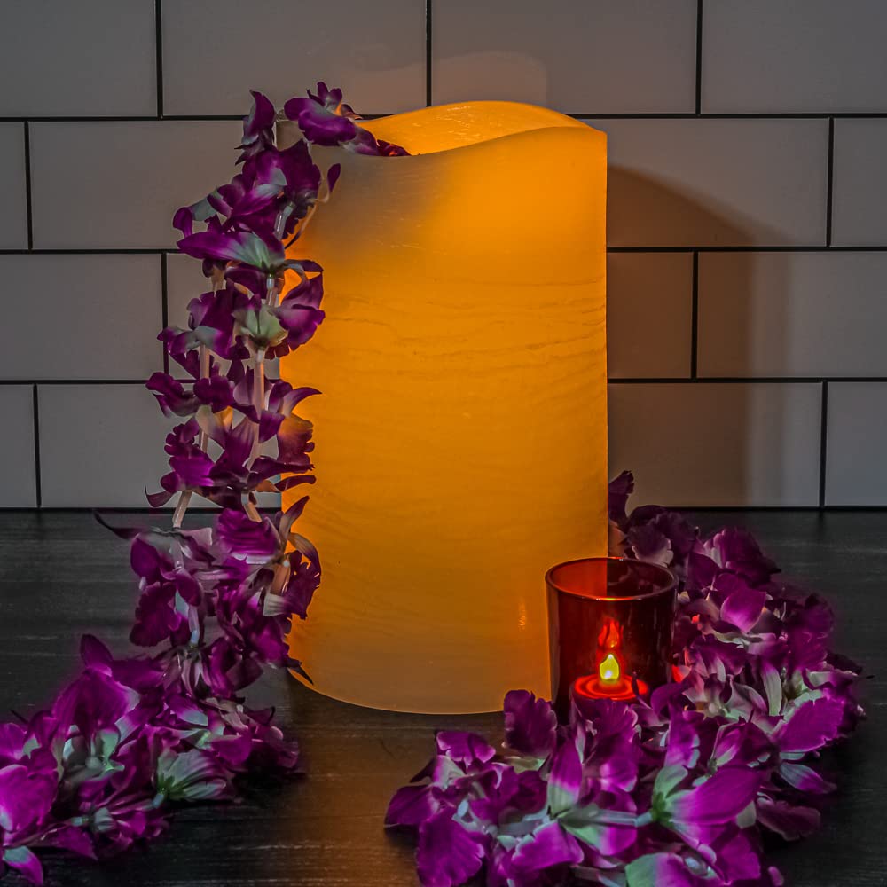 Richland LED Big Pillar Candles Ivory 6