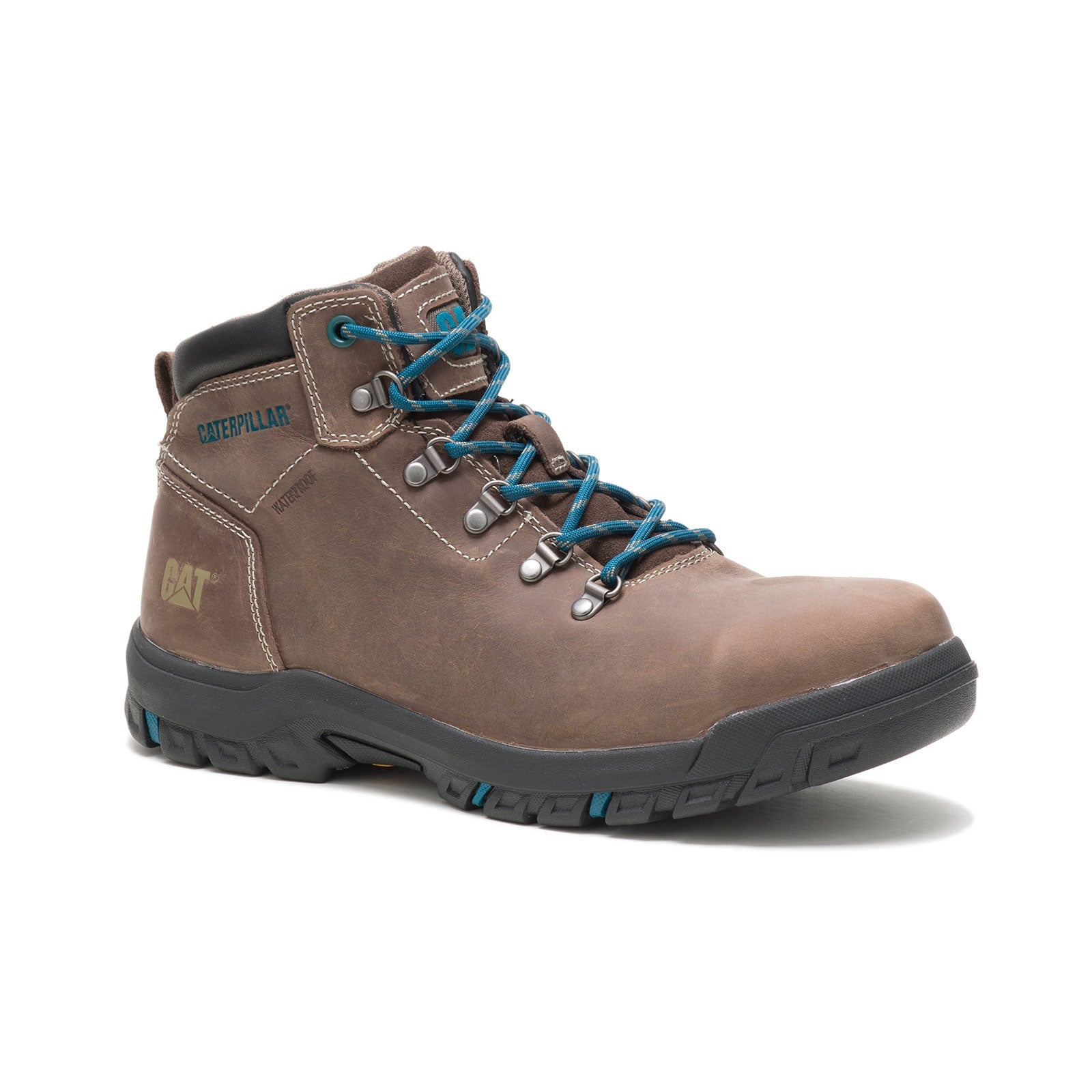 Mae Women's Steel Toe Waterproof Work Boots - Light Brown Safety Shoes for Construction, Hiking & Outdoor Work