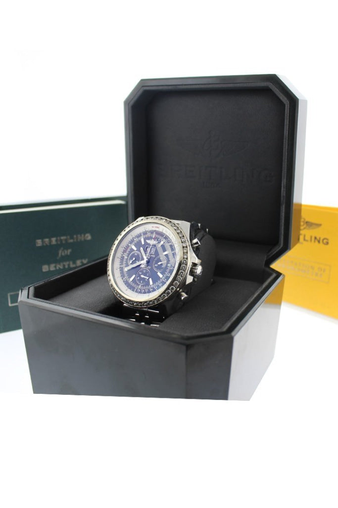 Breitling Bentley 6.75 Men's Luxury Watch A4436212 B728SS with Custom Diamond Bezel - Perfect for Business Meetings & Formal Events
