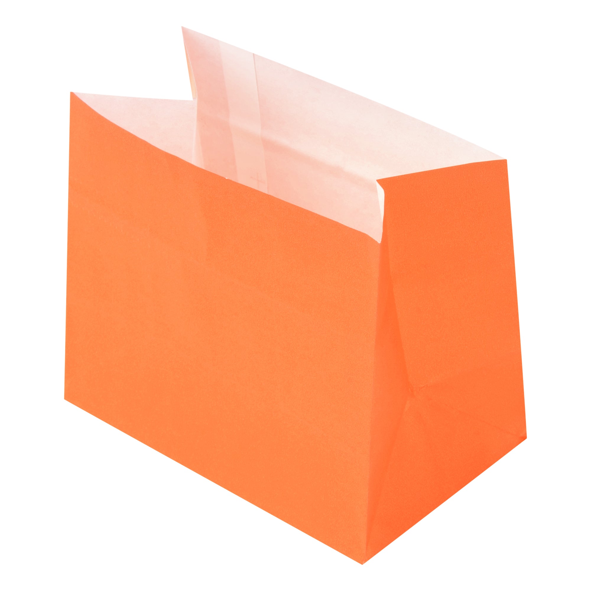 Eco-Friendly Orange Paper Snack Bags - 4.25