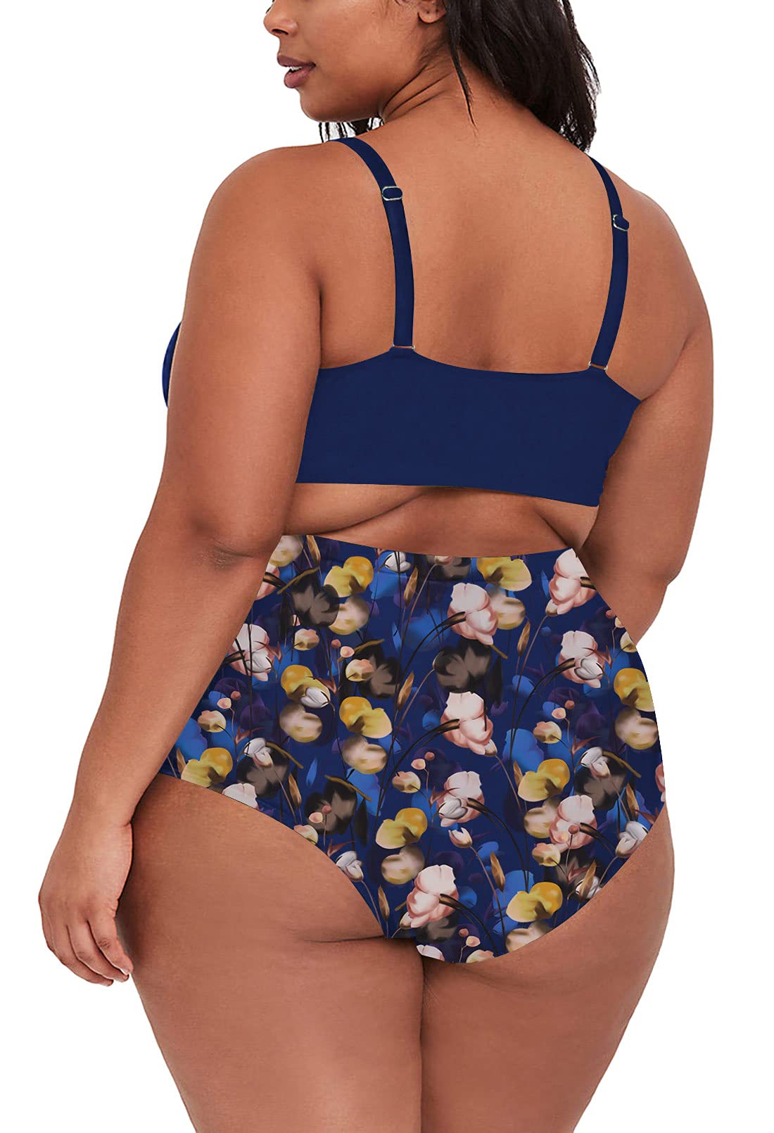 Plus Size High Waisted Bikini Set - Tummy Control Swimwear for Women | Beach & Pool