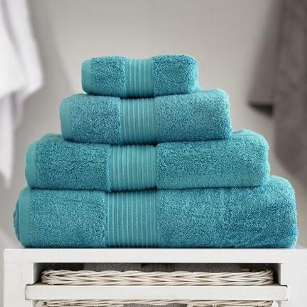 Premium 650gsm Pima Cotton Bliss Towel - Ultra Soft & Absorbent Bath Towel Set, Spa & Luxury Hotel Quality - Perfect for Bath, Beach, Gym & Home Use (Teal)