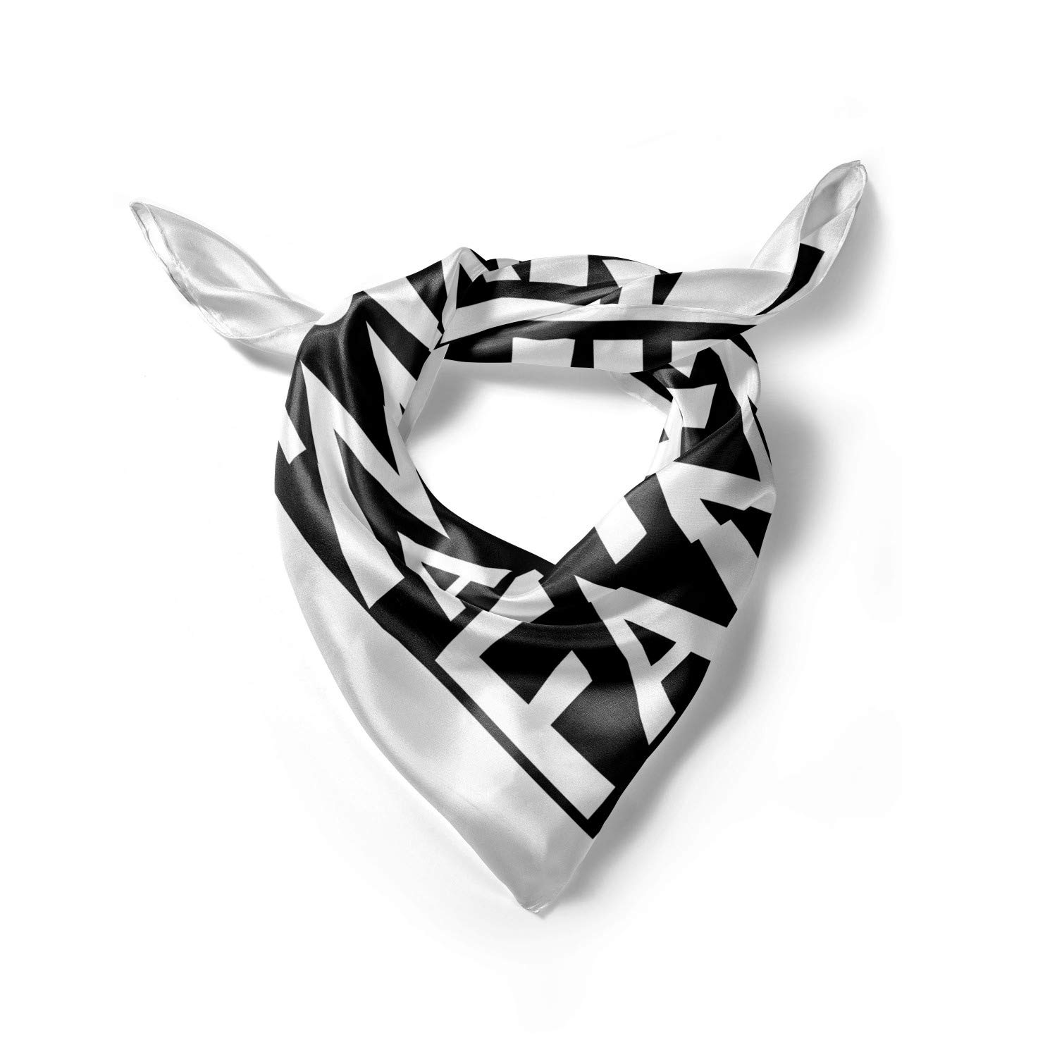 Ambesonne Black and White Headscarf for Women - Stylish Hijab Scarf with Family House Print - Perfect for Daily Wear, Modest Fashion, and Special Occasions