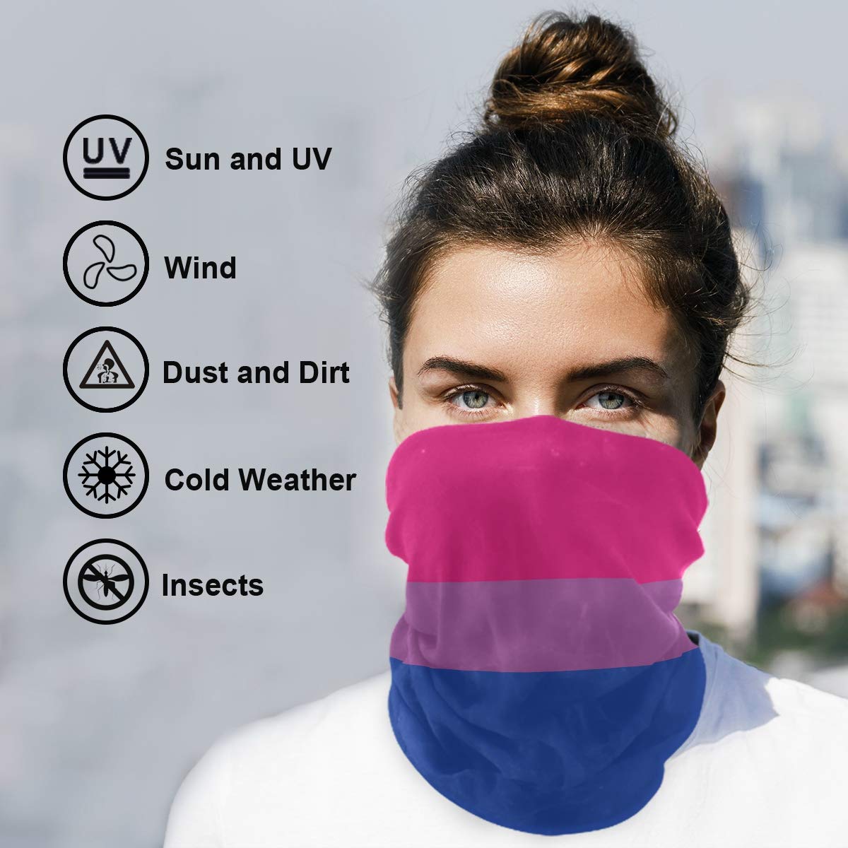 Breathable Neck Gaiter & Balaclava - Multifunctional Headband Scarf, Sports Tube Mask for Running, Cycling, Hiking & Outdoor Activities