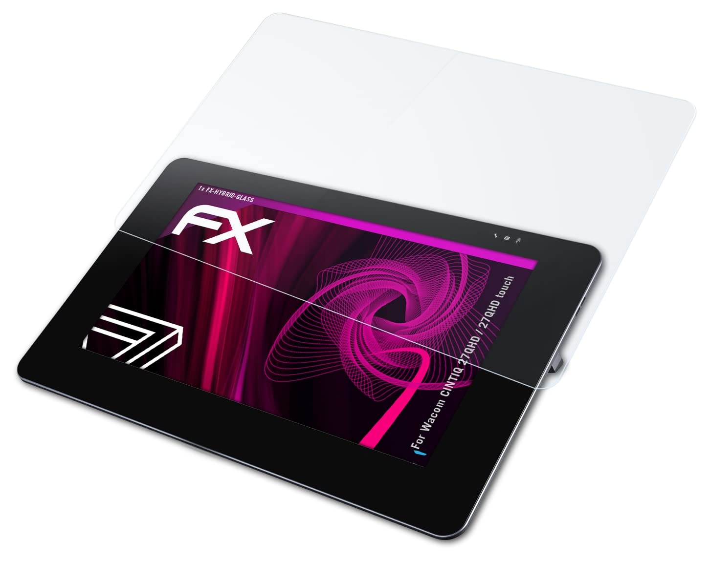 Wacom CINTIQ 27QHD / 27QHD Touch Screen Protector - 9H Hybrid-Glass FX Anti-Scratch Film for Digital Artists & Designers - Perfect for Drawing, Animation & Graphic Design Work
