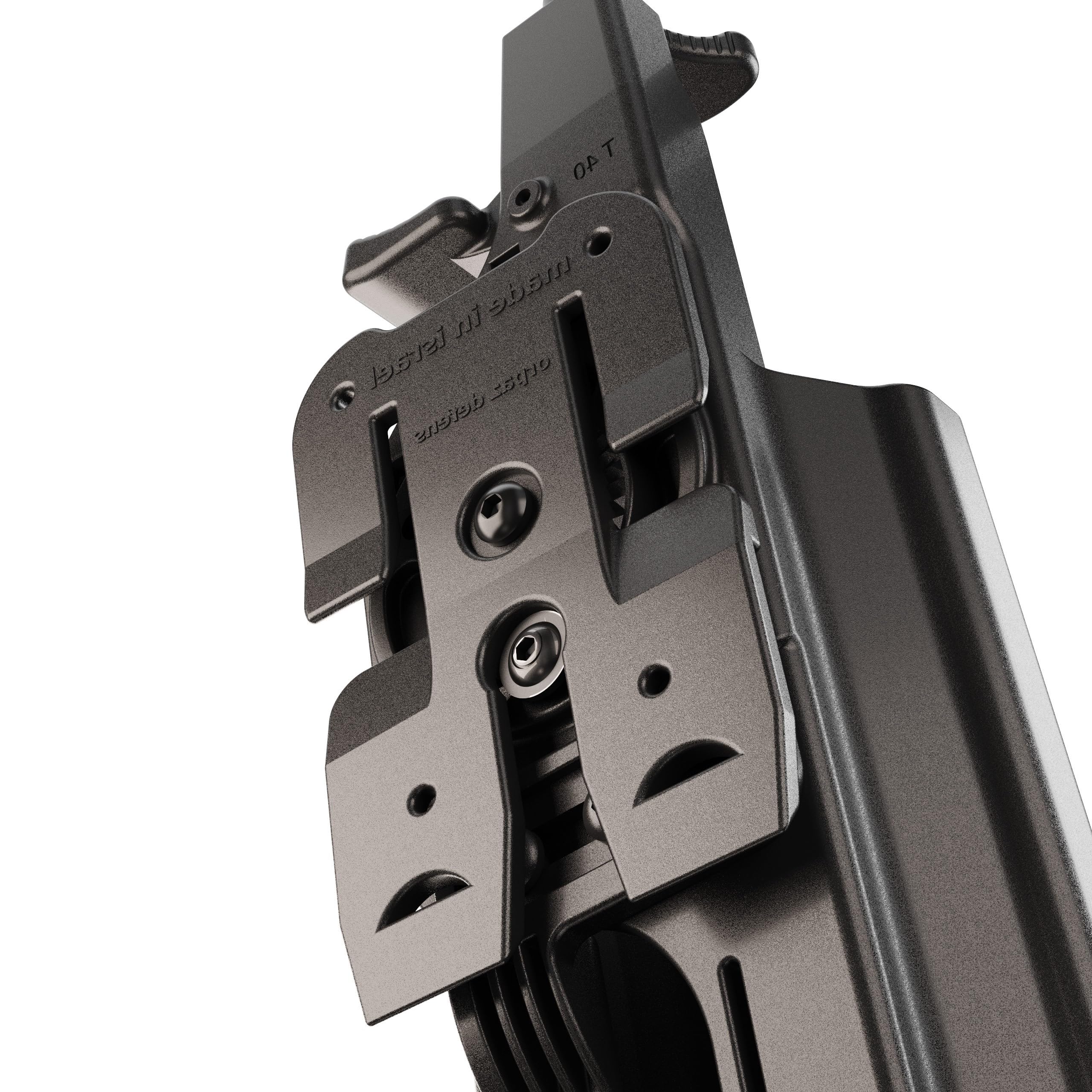 Orpaz T40 G17 Left-Handed OWB Light Bearing Holster - Level II/III Retention - Compatible with Glock 17 Pistols & Most Weapon Lights/Lasers/Optics - Perfect for Concealed Carry, Duty Use & Tactical Training