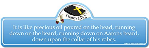 Psalm 133:2 Bible Verse Wall Art - Perfect for Christian Home Decor