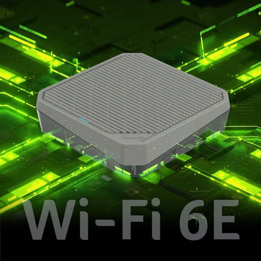 Acer Veriton W6m Wi-Fi 6E Mesh Router - High-Speed Wireless Internet System for Home & Office | Perfect for Gaming, Streaming & Smart Home Devices