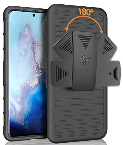 **Samsung Galaxy S20 Case with Ring Grip, Belt Clip & Magnetic Car Mount – Rugged Protective Cover with Stand for Daily Use, Work & Travel**