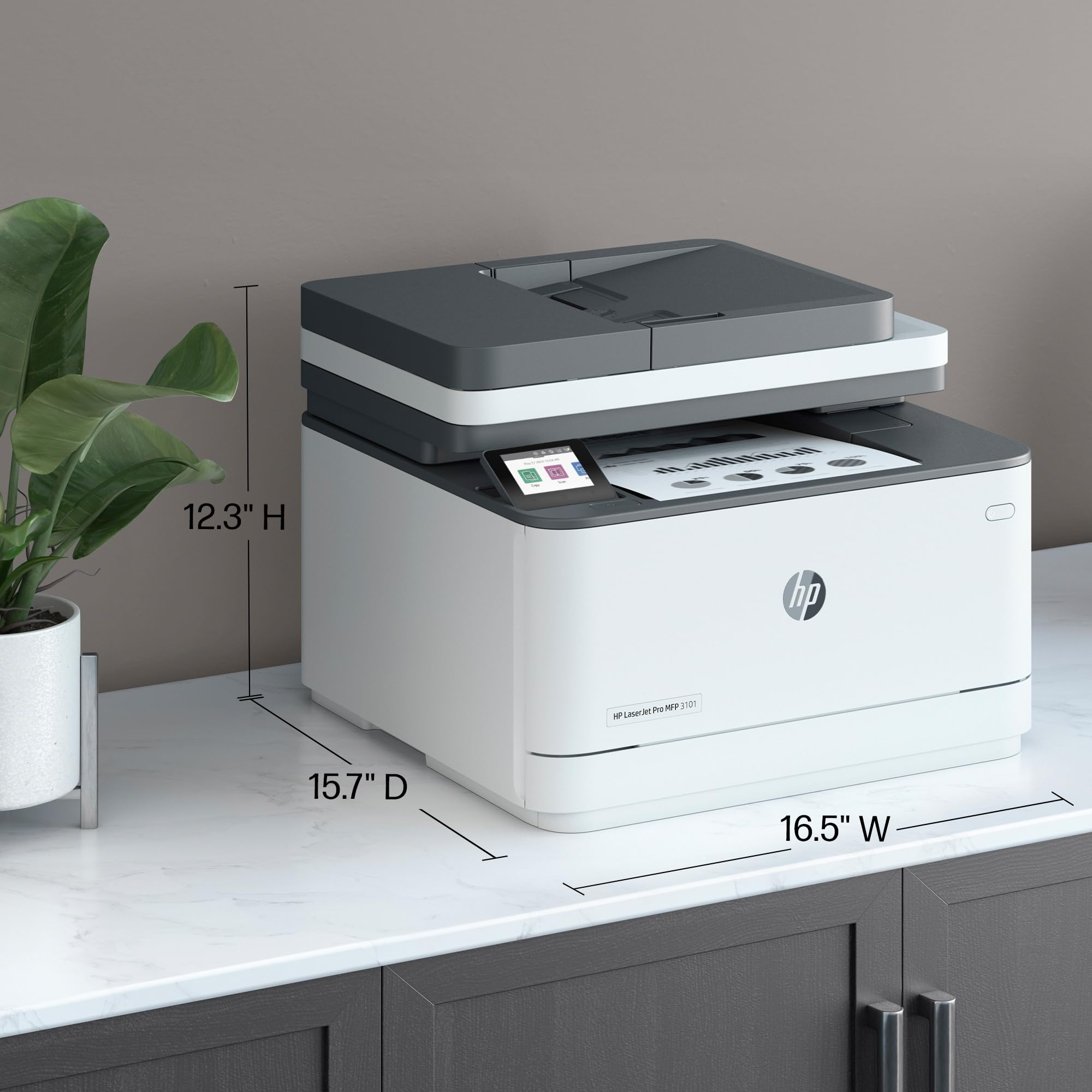HP Laserjet Pro MFP 3101sdw Wireless Laser Printer - Fast Printing, Scanning & Copying for Home Office & Small Business Use