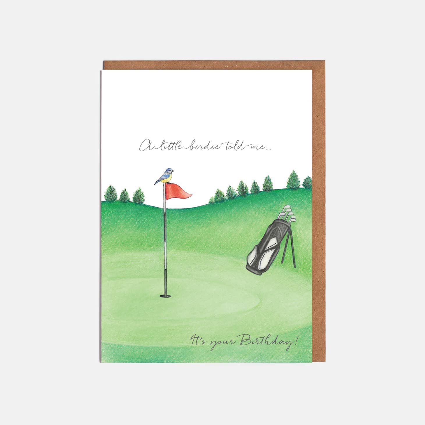 Funny Golf Birthday Card for Men & Women - Personalized Golf Lover Greeting Card - Perfect for Golf Enthusiasts, Players & Retirees