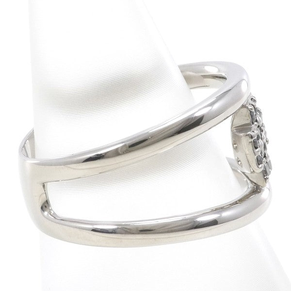 18K White Gold Black Diamond Ring for Women - Elegant Wedding, Engagement & Anniversary Jewelry Gift
