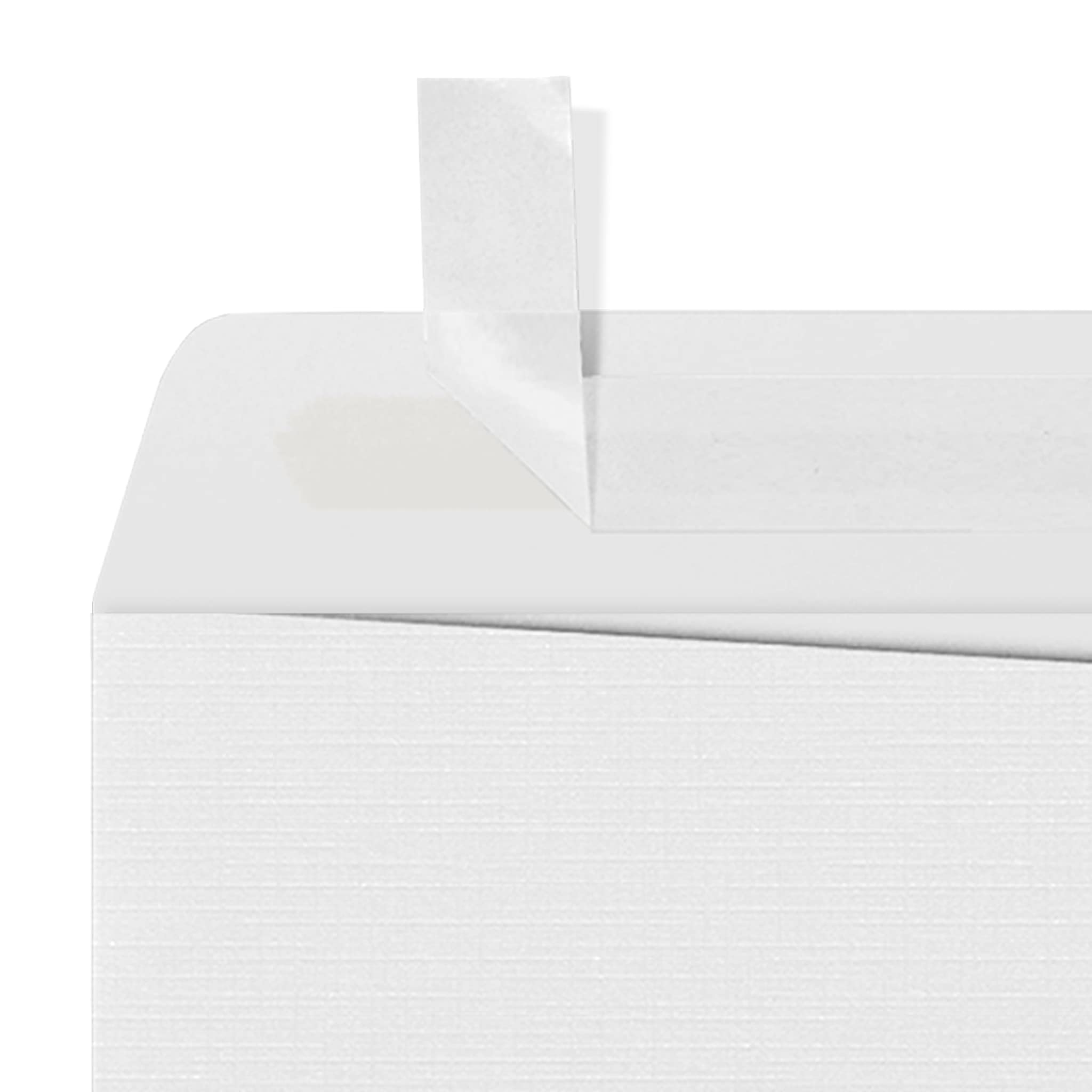 Premium LUXPaper 9 x 12 Open End Envelopes - Self Seal Peel & Press, Elegant White Linen Texture, 80lb Text Weight (Pack of 250) - Perfect for Business Mailings, Wedding Invitations & Professional Correspondence