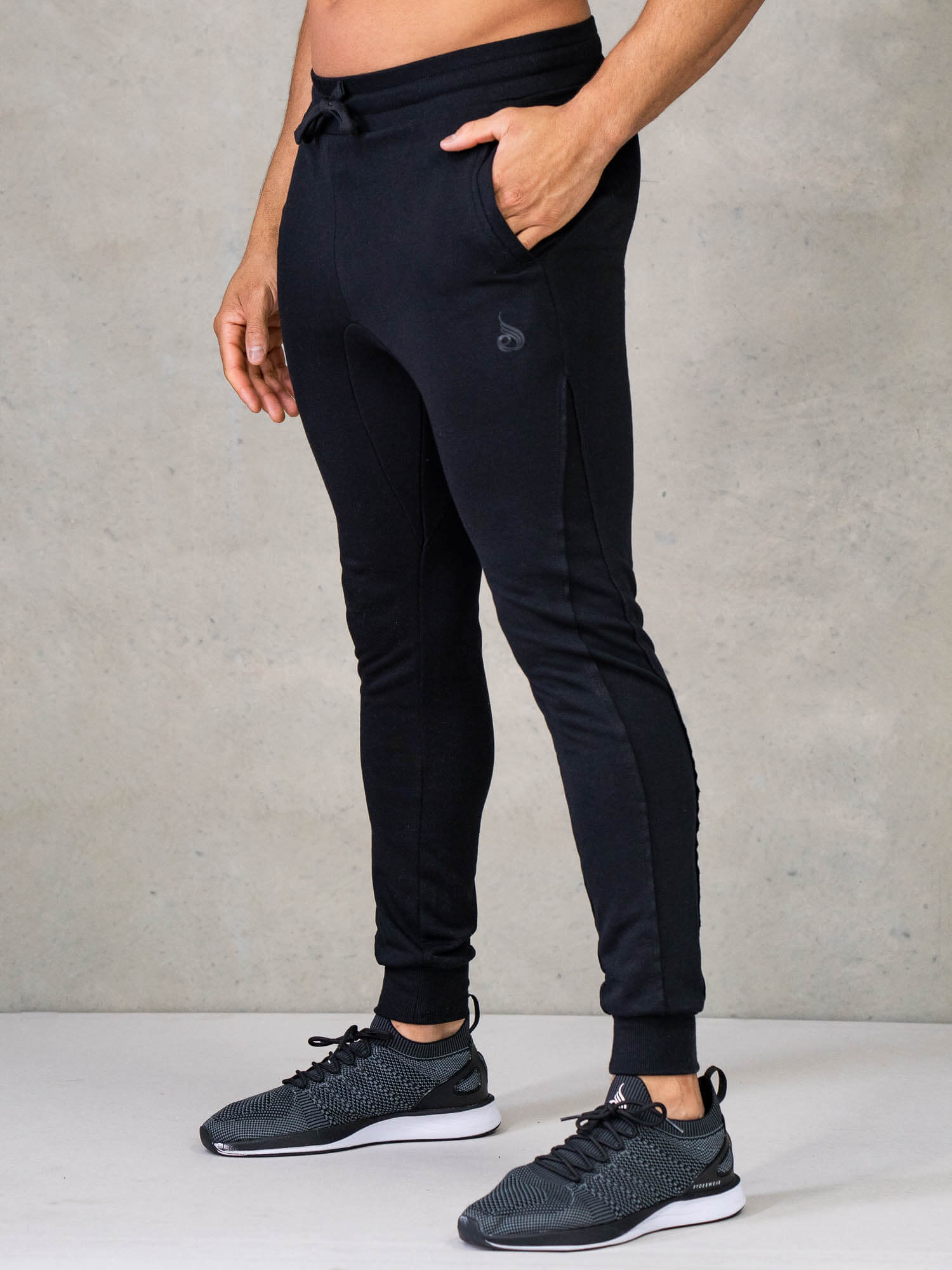 Force Track Pant - Men's Athletic Joggers with Stretch & Pockets - Black - Perfect for Running, Gym & Casual Wear