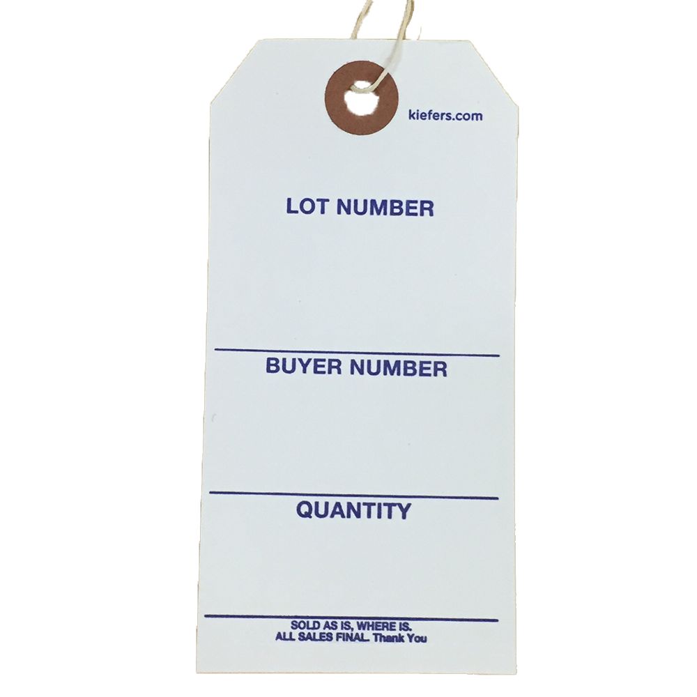 Stock #5 Tag Wired (1000/Box) - Durable Inventory Labels for Retail, Warehouse & Shipping Organization