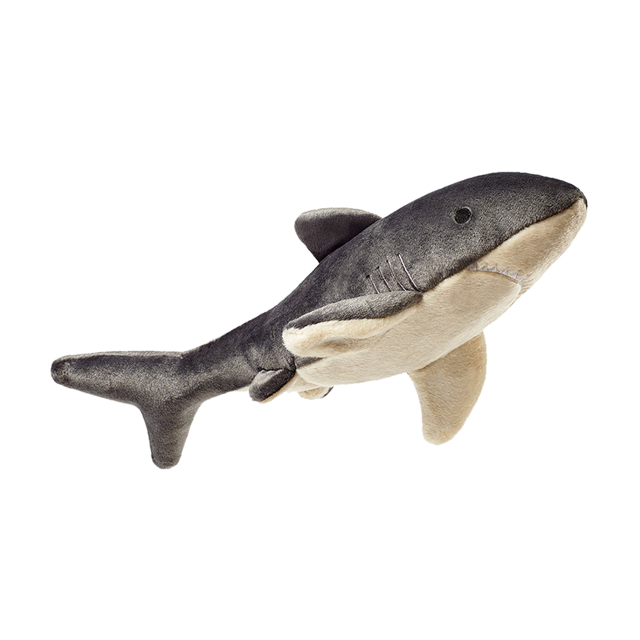 Fluff & Tuff Mac the Shark - Ultra Soft & Durable Dog Toy for Aggressive Chewers | Perfect for Fetch, Tug-of-War & Cuddle Time | Best for Large & Medium Dogs