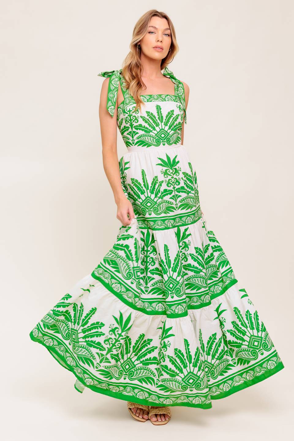Light as Air Maxi Dress in Olive - Flowy & Comfortable Summer Dress for Beach, Vacation & Casual Outings