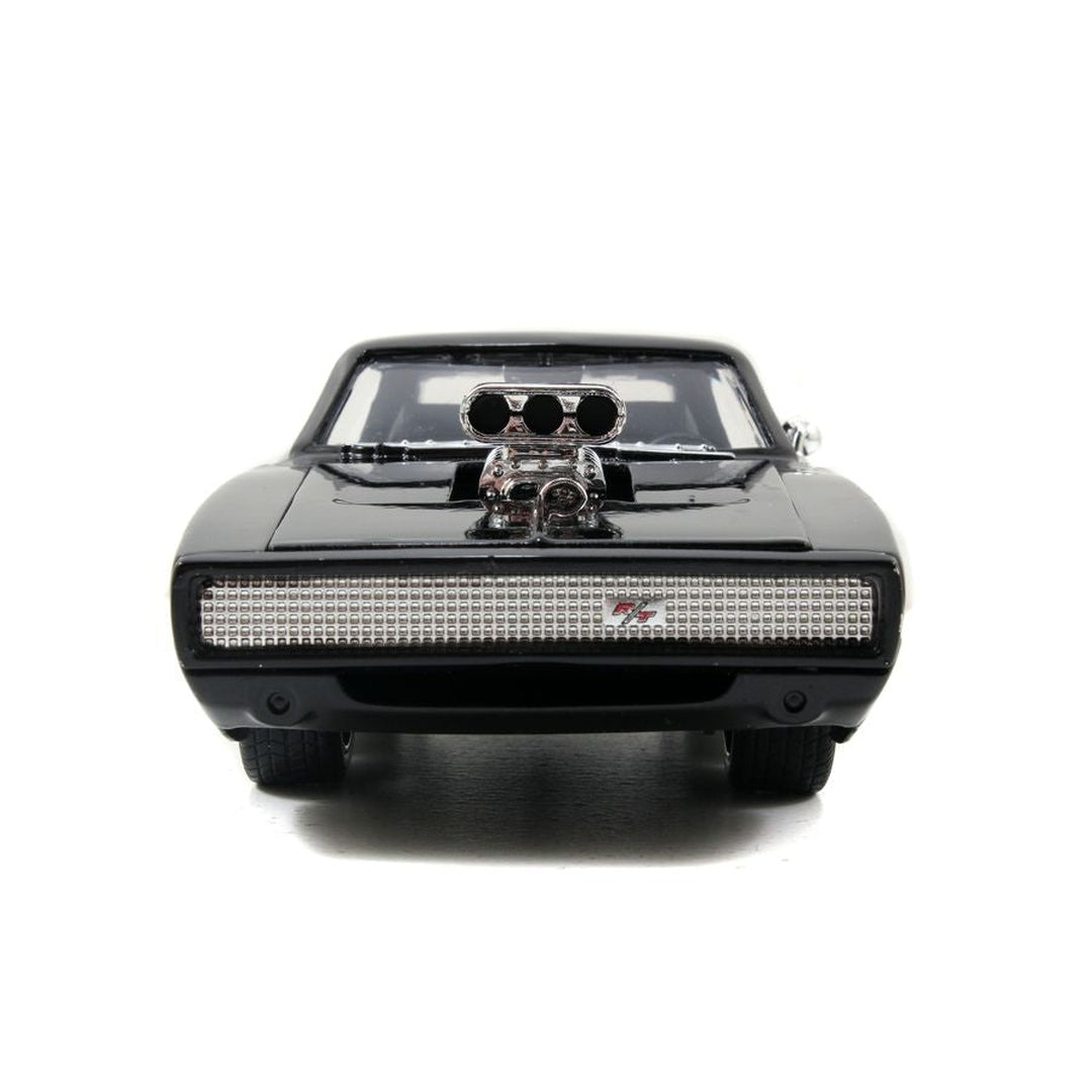 1:24 Scale Dodge Charger R/T Diecast Car with Dom Figure - Fast & Furious Movie Replica - Collectible Model for Display & Gift Giving