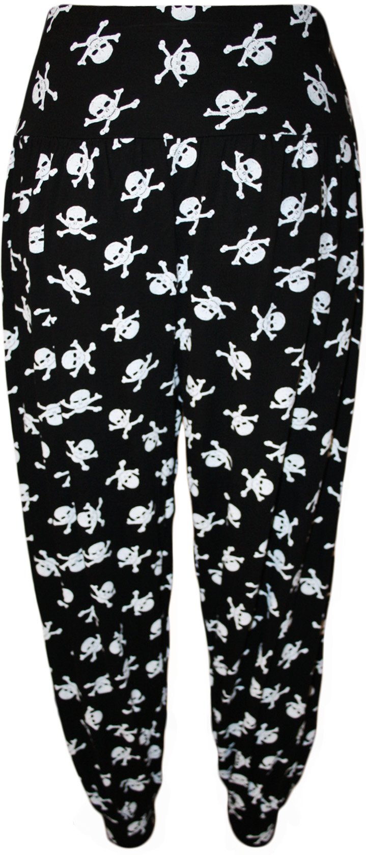 WearAll Women's Plus Size Printed Harem Pants (Sizes 8-22) - Comfortable Boho Lounge Pants for Yoga, Travel & Casual Wear
