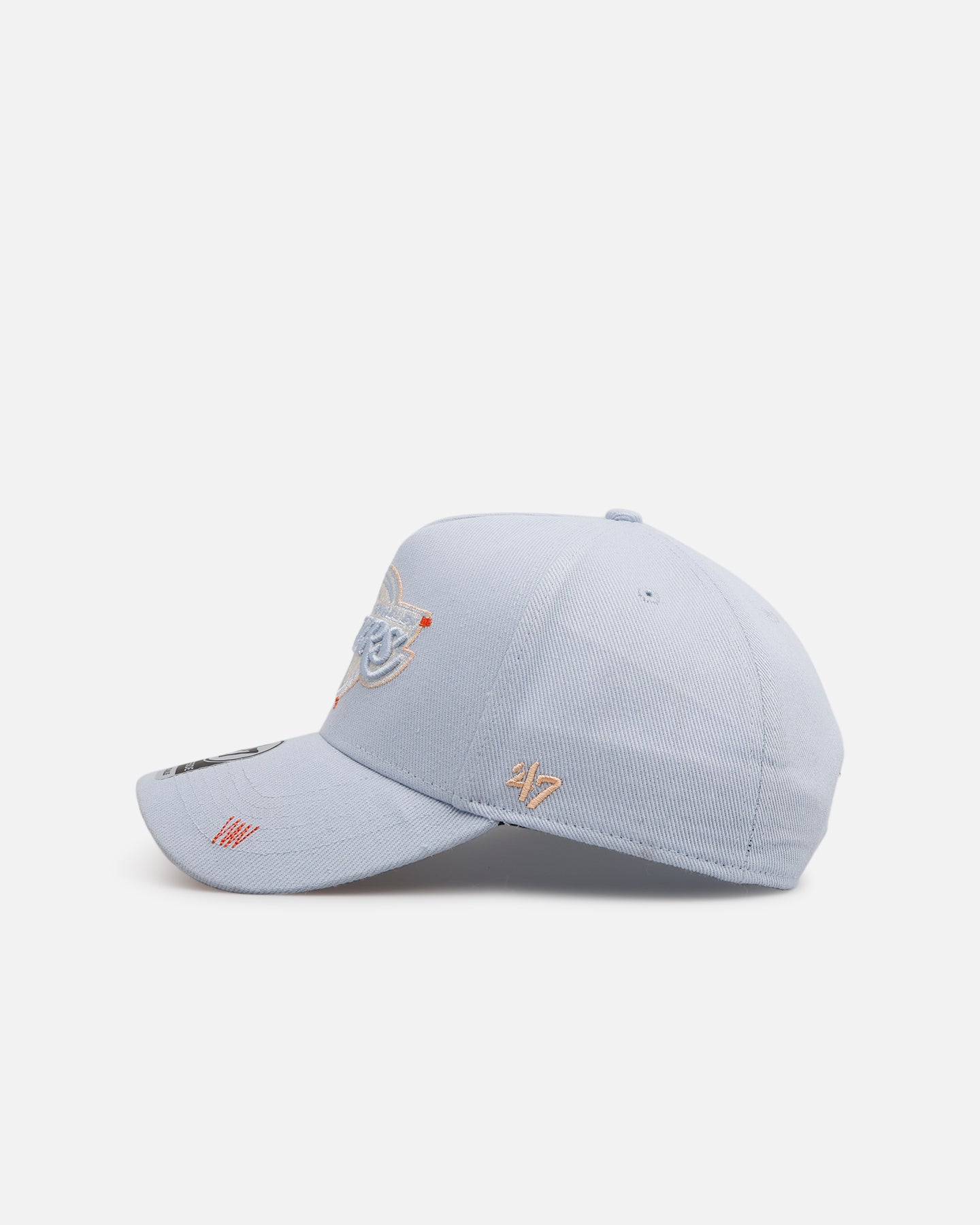 47 Brand Los Angeles Lakers 'Overstitch' 47 Offside Snapback Hat - Light Blue NBA Adjustable Baseball Cap for Men & Women - Perfect for Basketball Games, Streetwear Fashion & Sports Fans