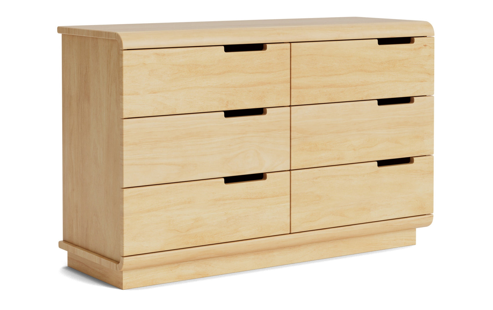 Karamea 6-Drawer Pine Wood Lowboy Dresser - Perfect for Bedroom Storage & Closet Organization