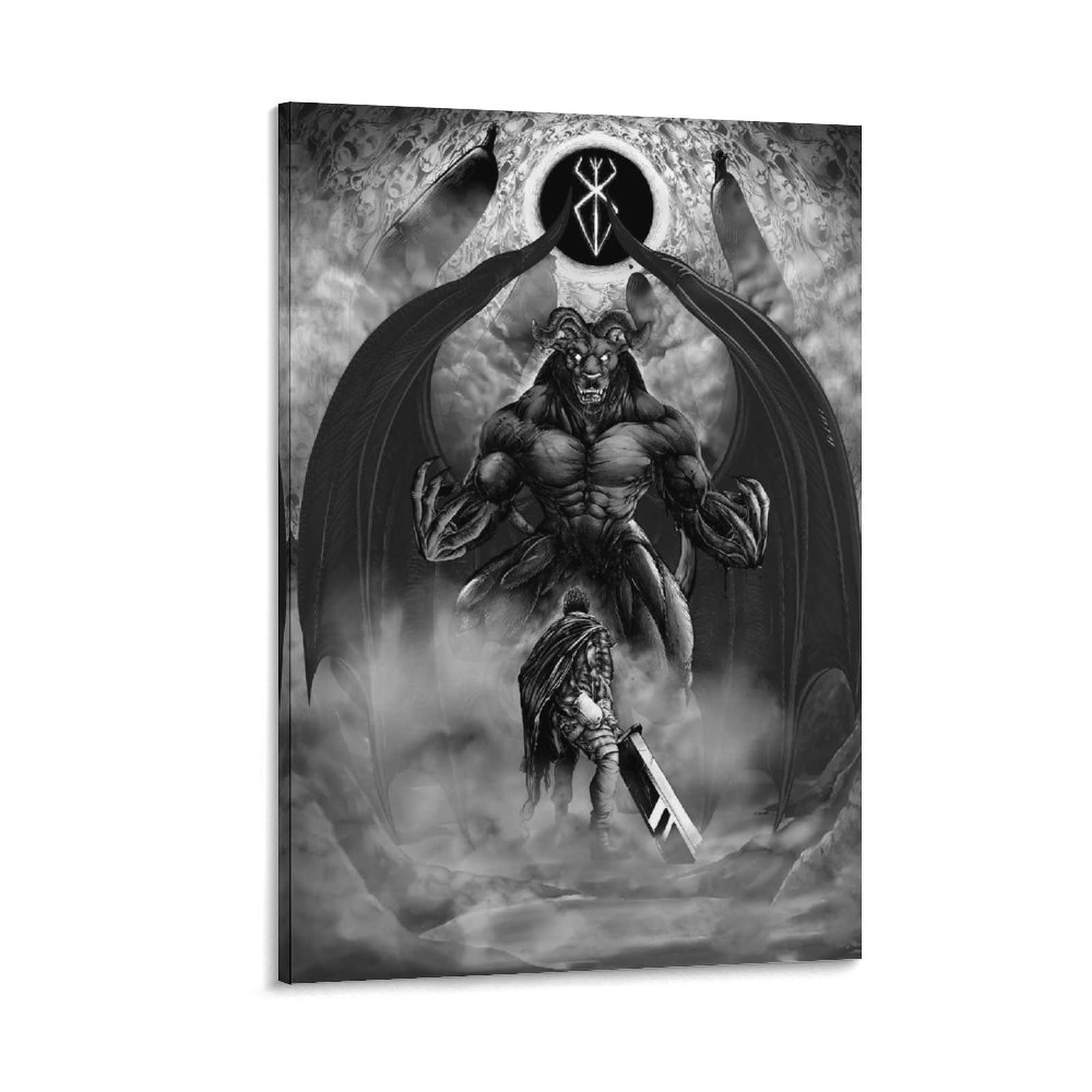 VEAB Anime Berserk Poster Canvas Art - Modern Wall Decor for Teens, Boys & Girls Room - 24x36 Inch (60x90cm) - Perfect for Bedroom, Living Room & Game Room Decor