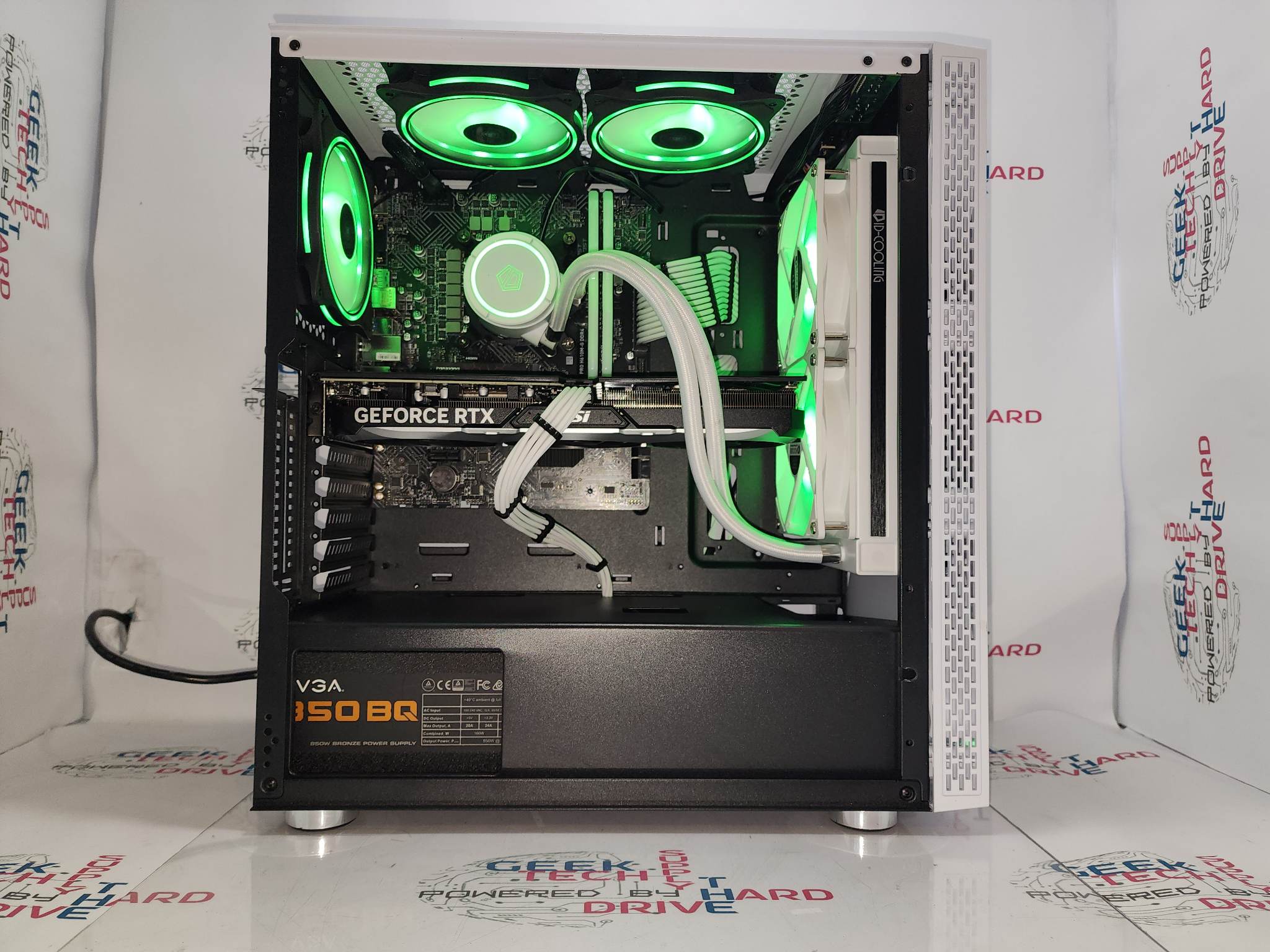 Pinnacle Gaming Desktop PC - Intel Core i7, NVIDIA RTX 4060 Ti, 500GB/1TB/2TB SSD, 16GB/32GB DDR5 RAM, Water Cooling, Black/White Case - Ultimate Gaming & Streaming Computer for Esports & 4K Gaming
